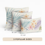 Aloha AH1 Ivory Chenille Decorative Pillow