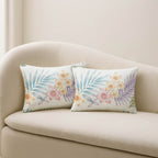 Aloha AH1 Ivory Chenille Decorative Pillow