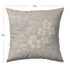 Aloha AH1 Khaki Chenille Decorative Pillow