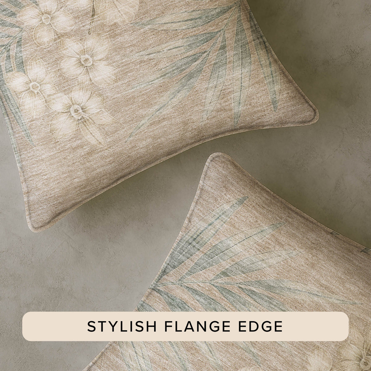 Aloha AH1 Khaki Chenille Decorative Pillow