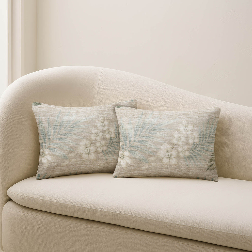 Aloha AH1 Khaki Chenille Decorative Pillow