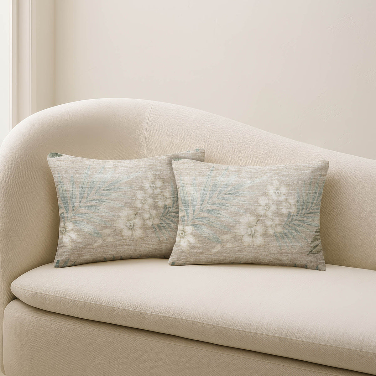 Aloha AH1 Khaki Chenille Decorative Pillow