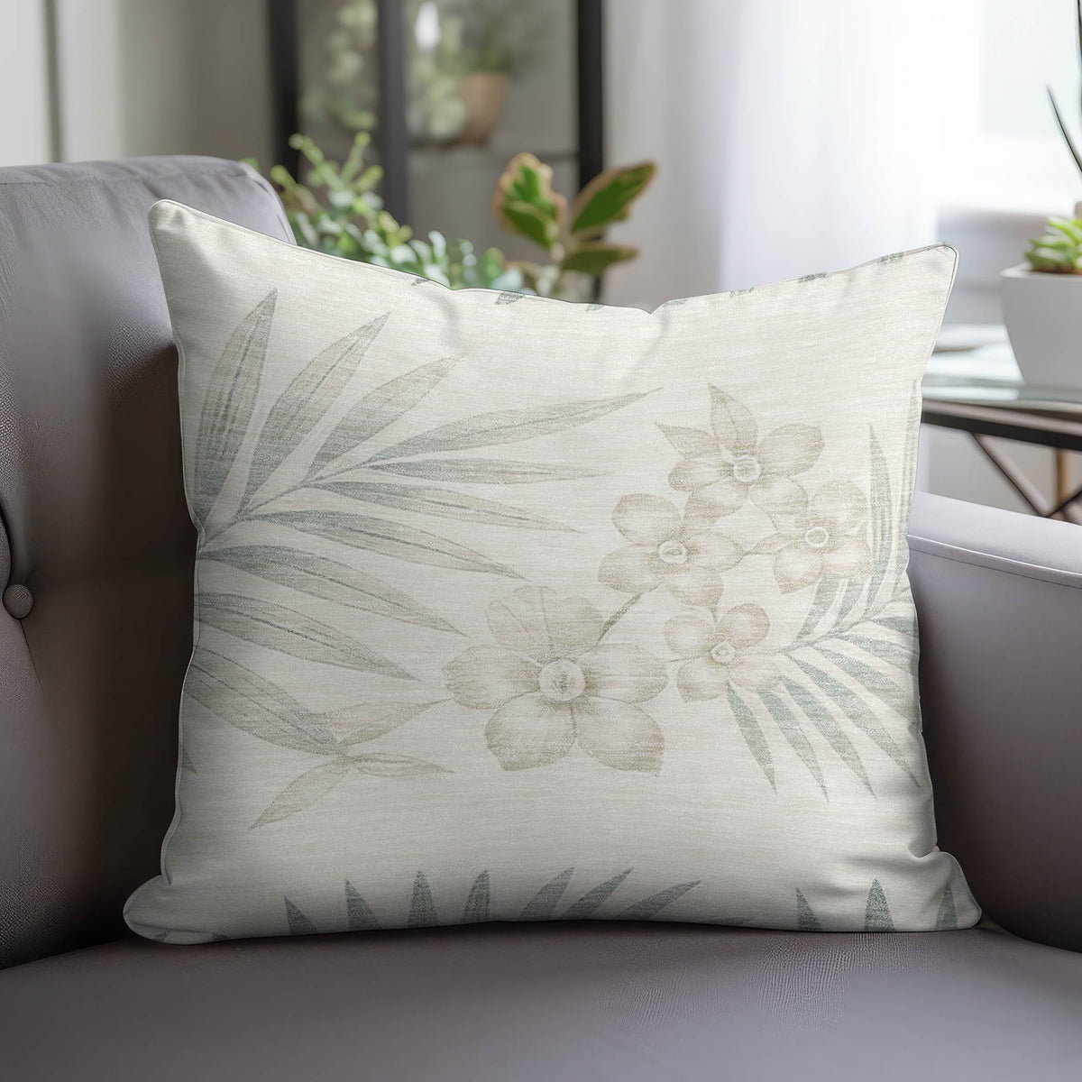 Aloha AH1 Linen Chenille Decorative Pillow