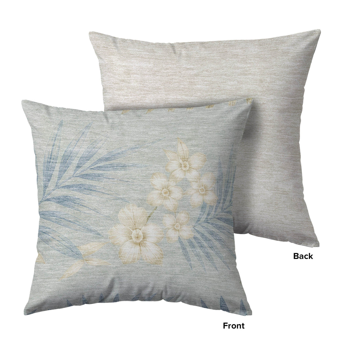 Aloha AH1 Seafoam Chenille Decorative Pillow
