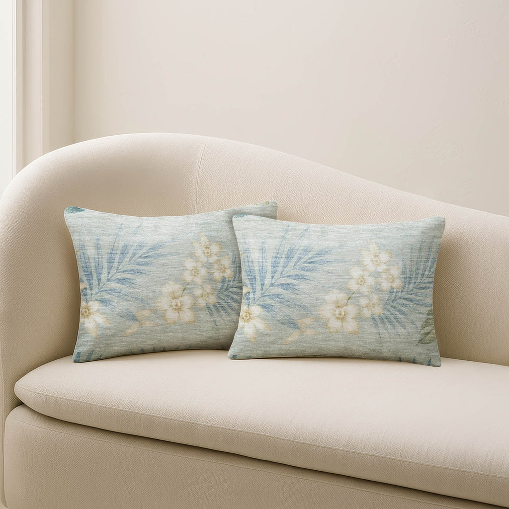 Aloha AH1 Seafoam Chenille Decorative Pillow
