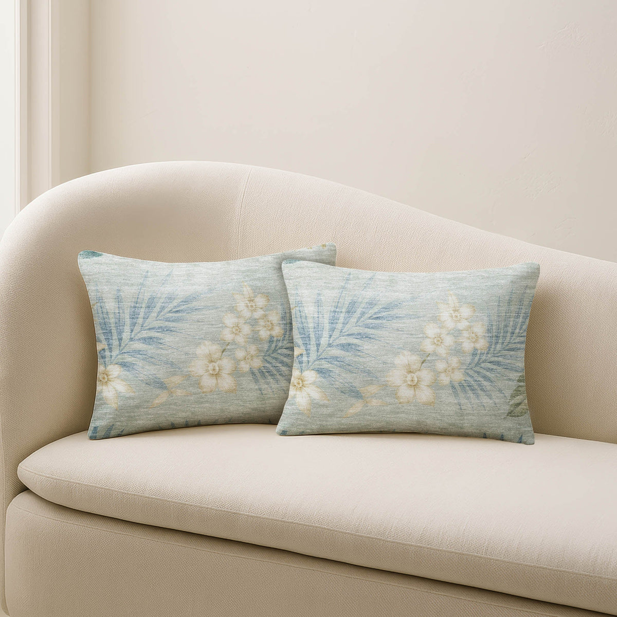 Aloha AH1 Seafoam Chenille Decorative Pillow