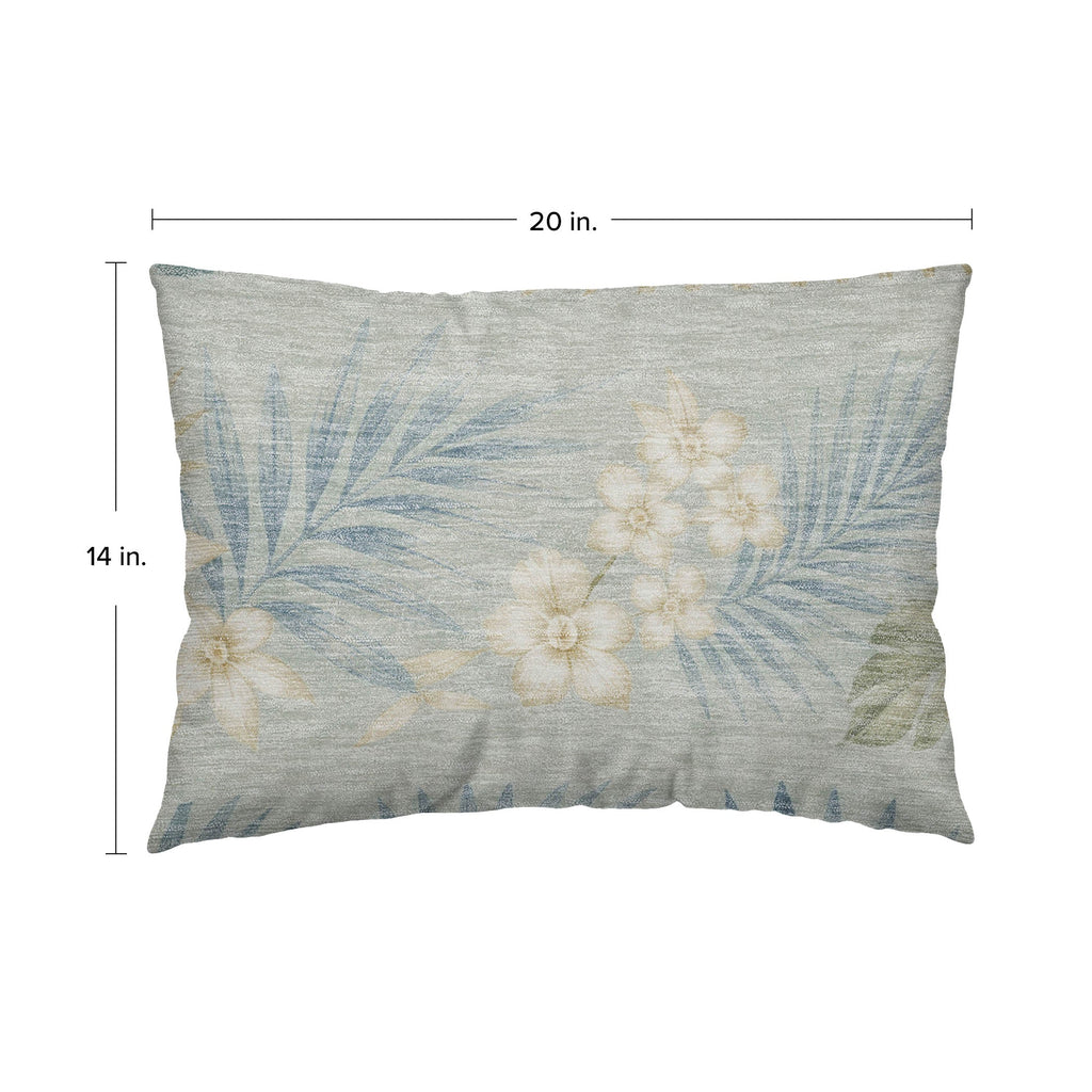 Aloha AH1 Seafoam Chenille Decorative Pillow