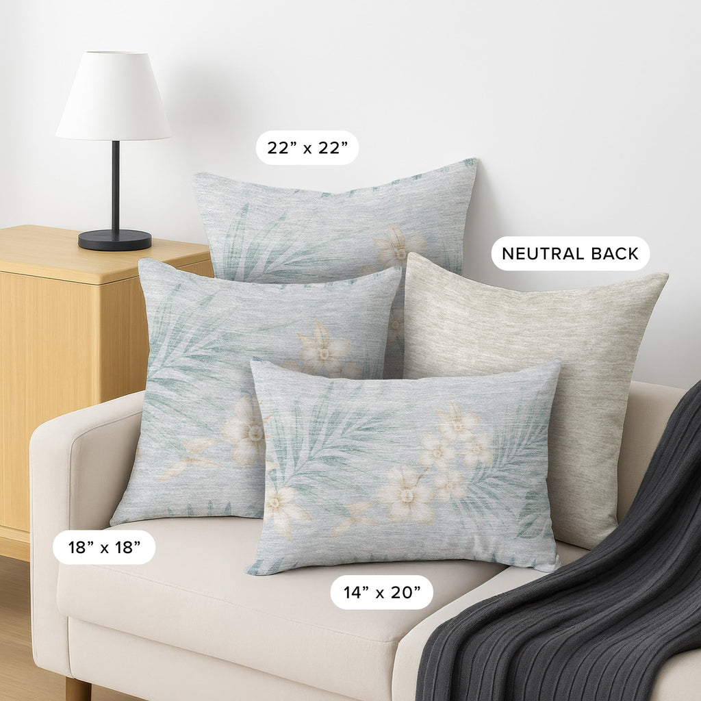 Aloha AH1 Sky Chenille Decorative Pillow