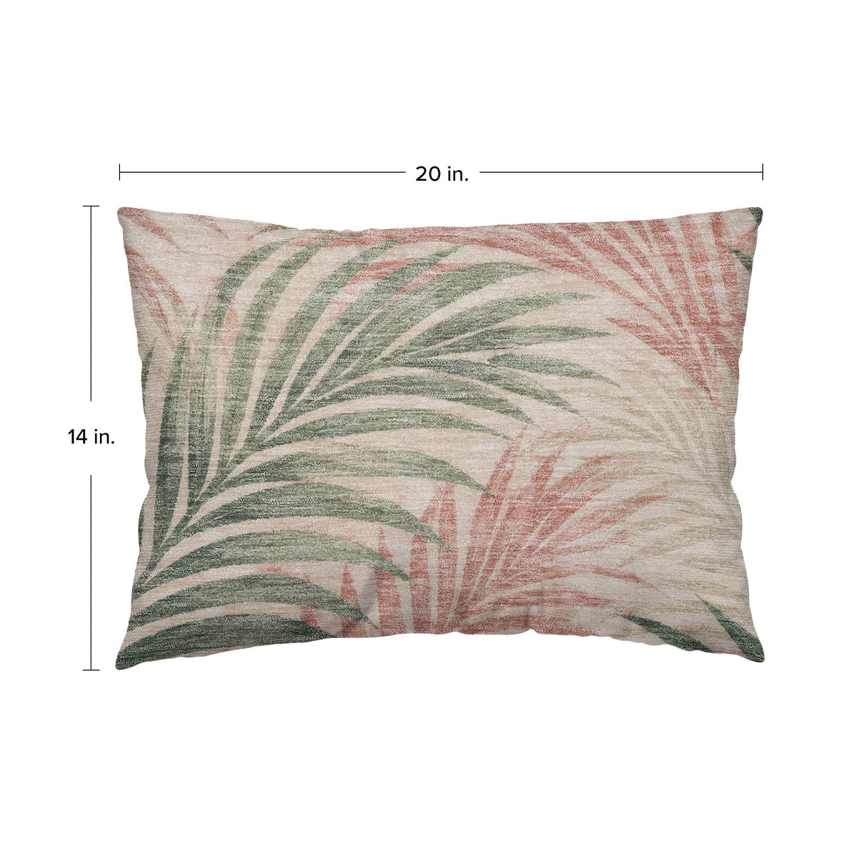 Aloha AH2 Blush Chenille Decorative Pillow