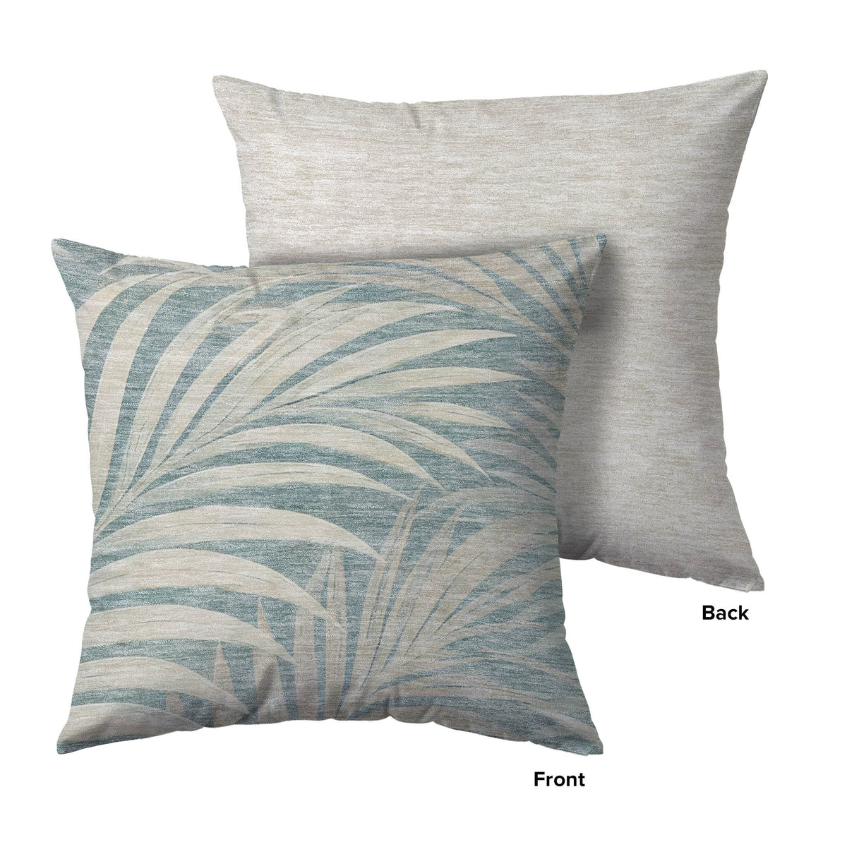 Aloha AH2 Teal Chenille Decorative Pillow