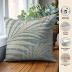 Aloha AH2 Teal Chenille Decorative Pillow