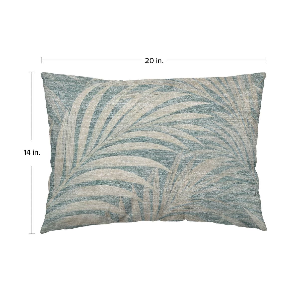 Aloha AH2 Teal Chenille Decorative Pillow