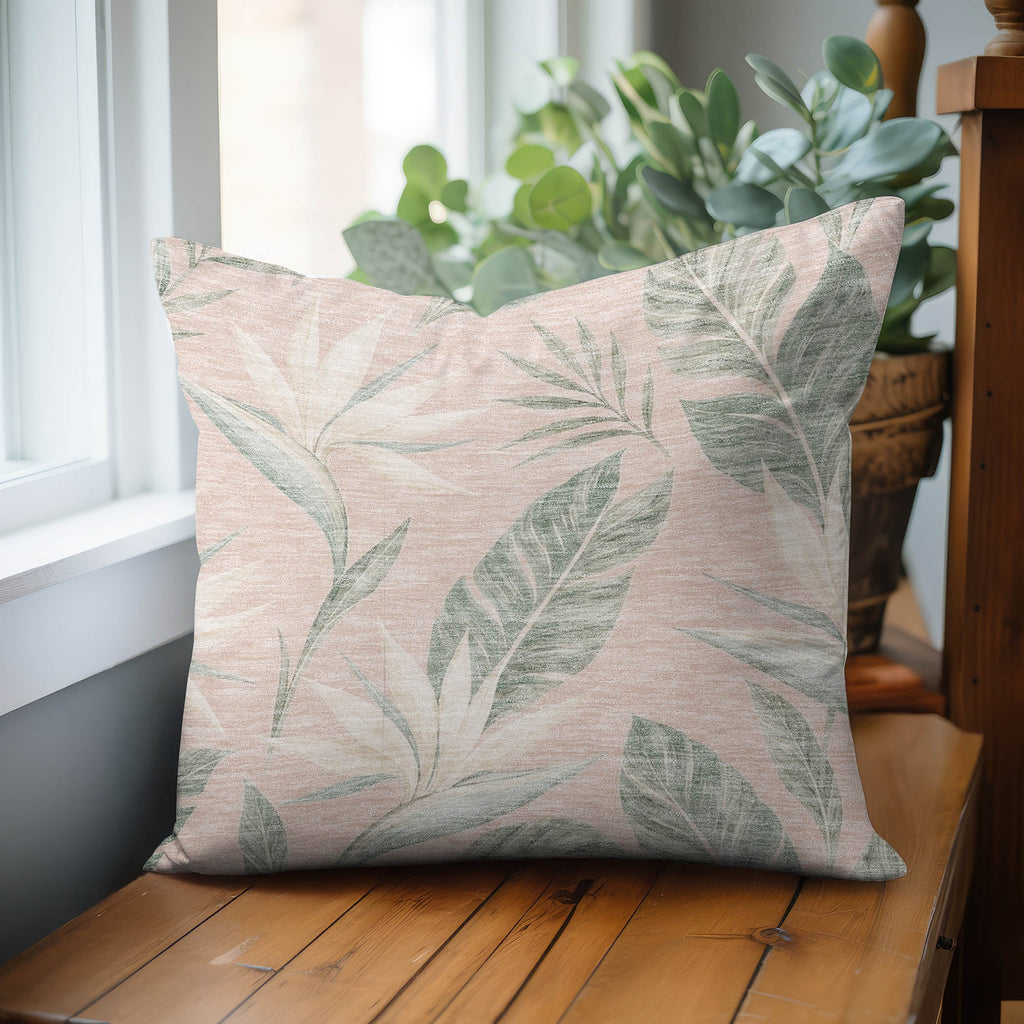 Aloha AH3 Blush Chenille Decorative Pillow
