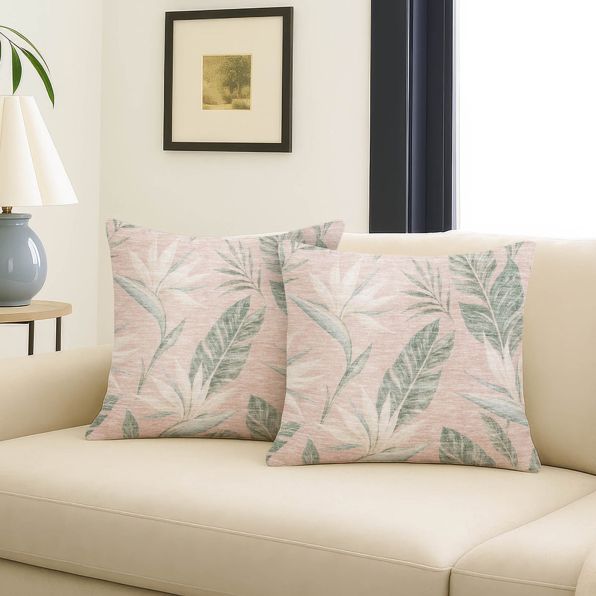 Aloha AH3 Blush Chenille Decorative Pillow