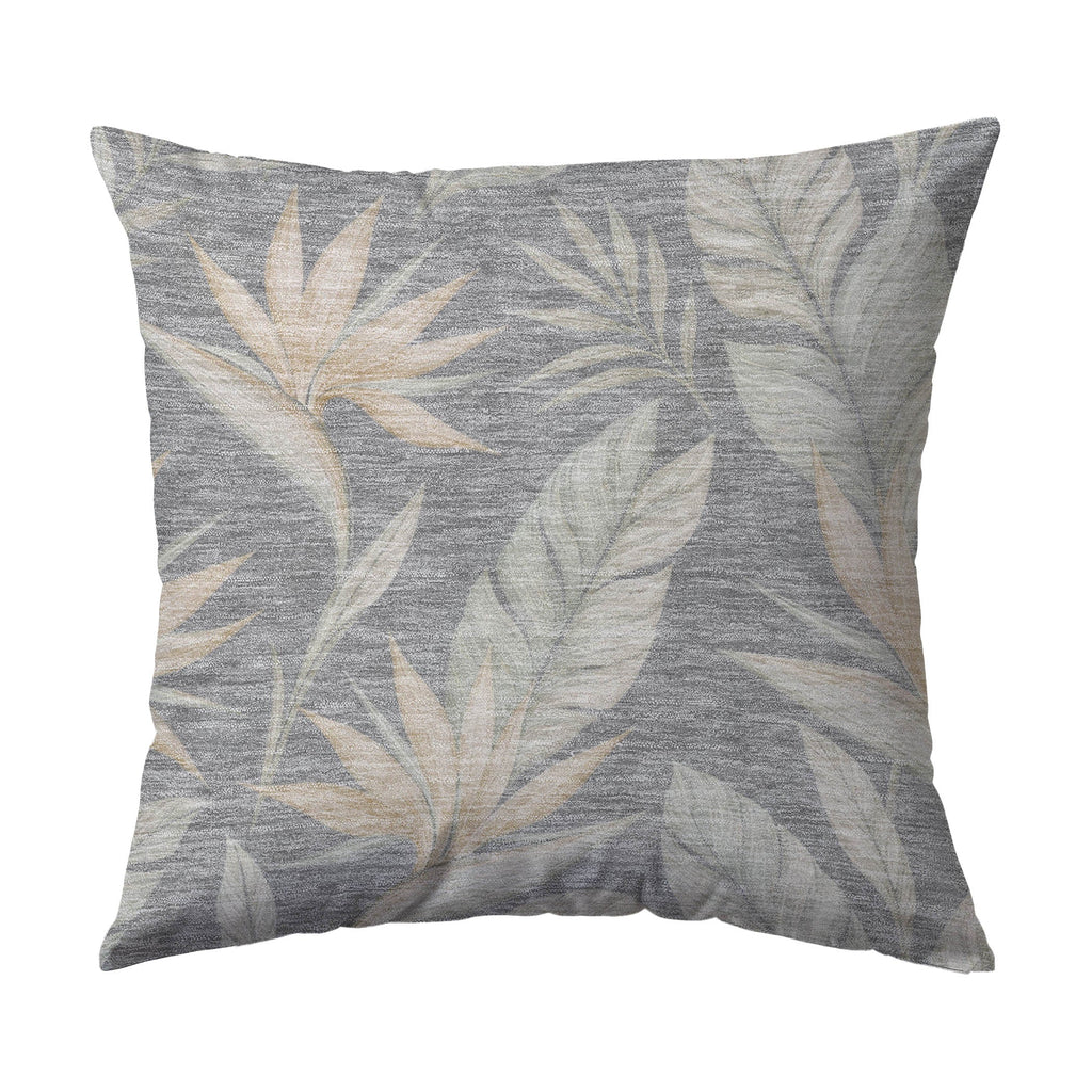 Aloha AH3 Gray Chenille Decorative Pillow