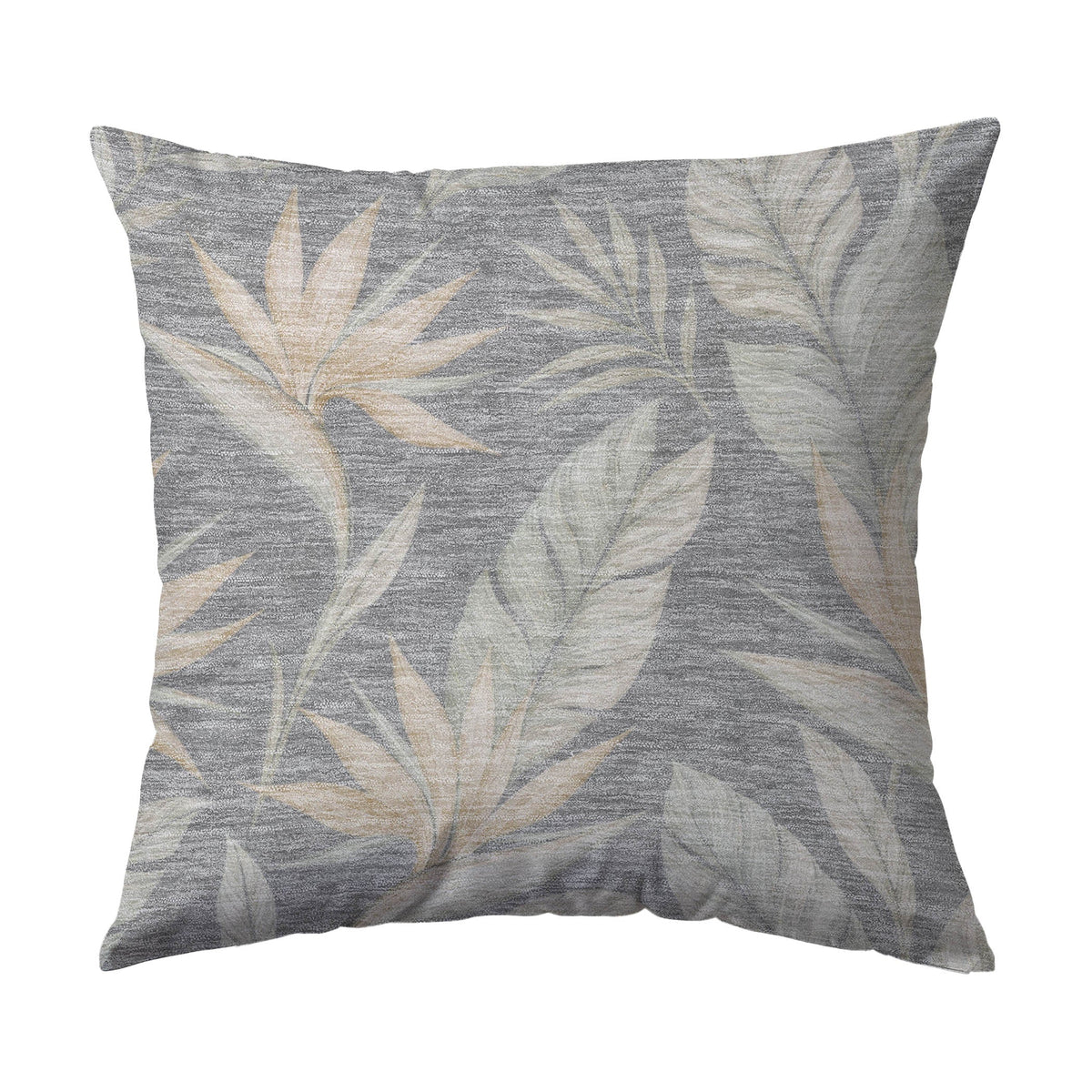 Aloha AH3 Gray Chenille Decorative Pillow