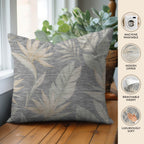 Aloha AH3 Gray Chenille Decorative Pillow