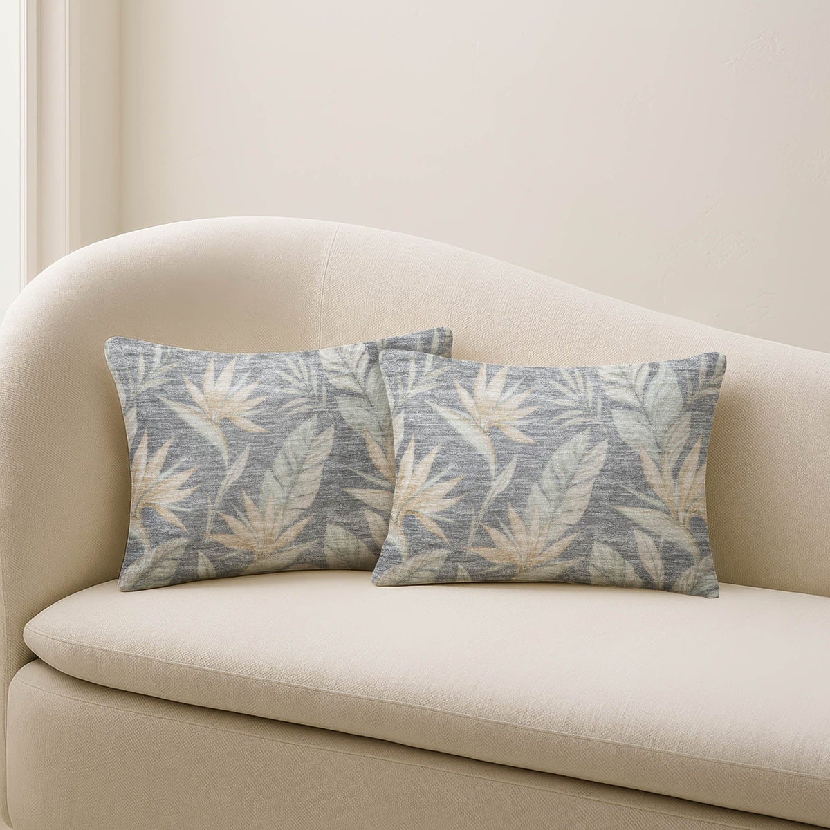 Aloha AH3 Gray Chenille Decorative Pillow