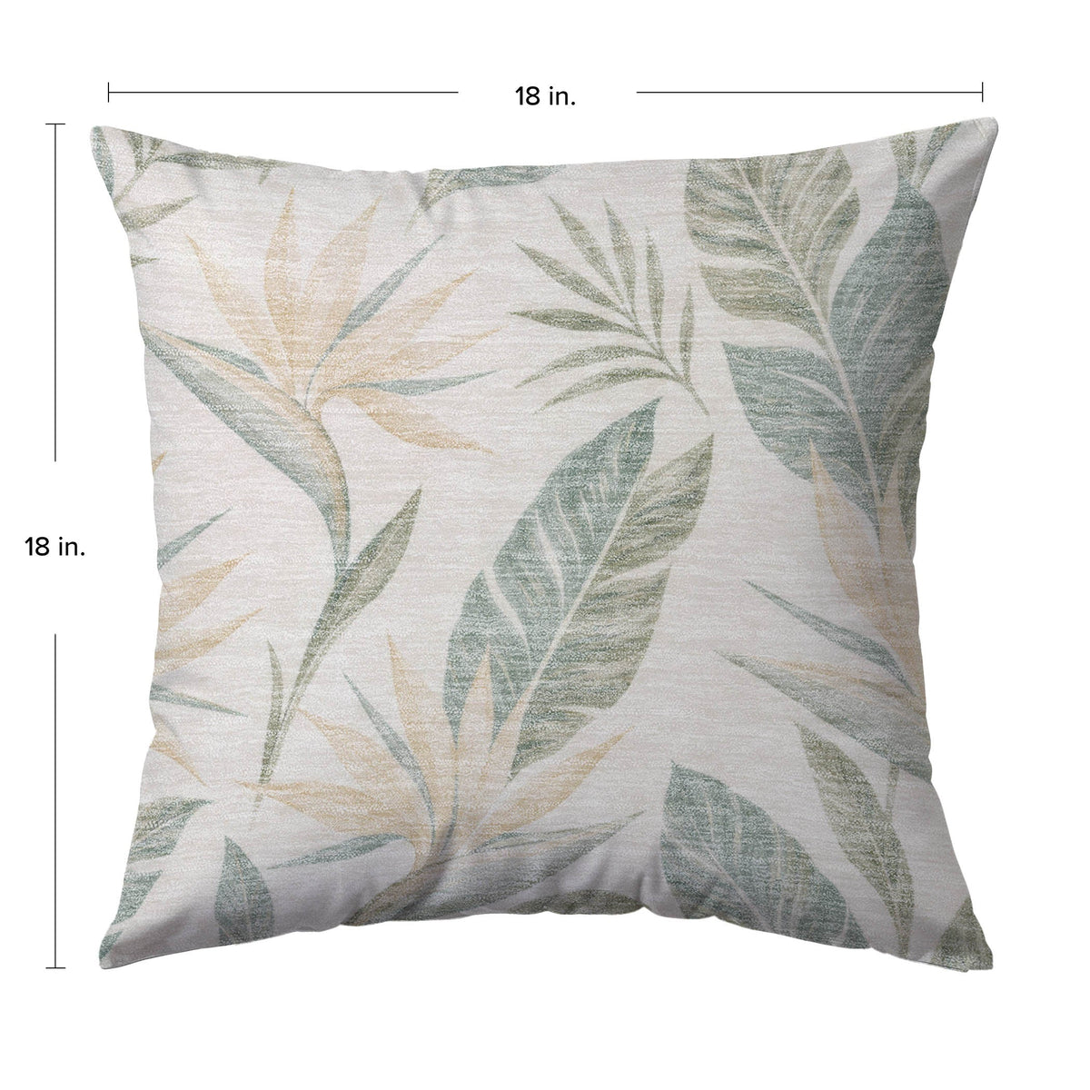 Aloha AH3 Ivory Chenille Decorative Pillow
