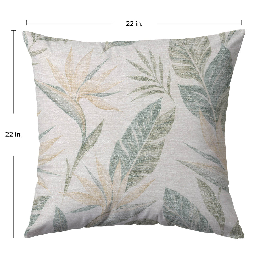 Aloha AH3 Ivory Chenille Decorative Pillow