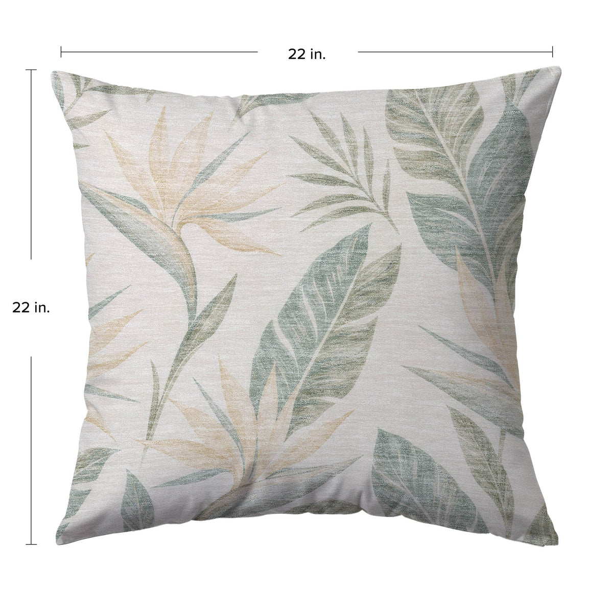 Aloha AH3 Ivory Chenille Decorative Pillow