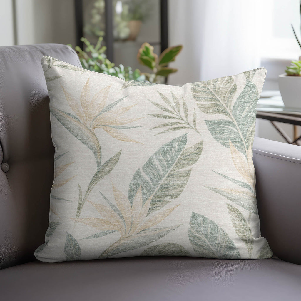 Aloha AH3 Ivory Chenille Decorative Pillow