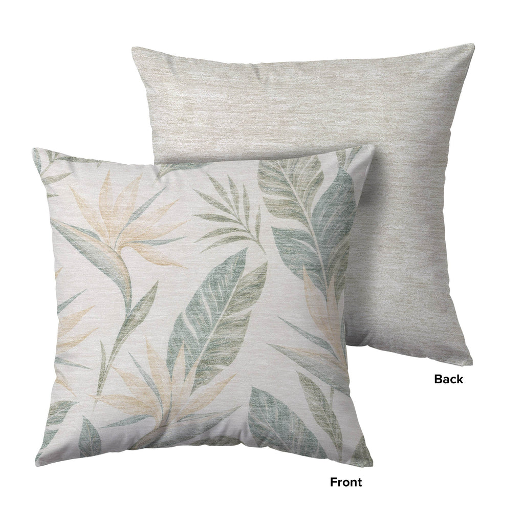 Aloha AH3 Ivory Chenille Decorative Pillow