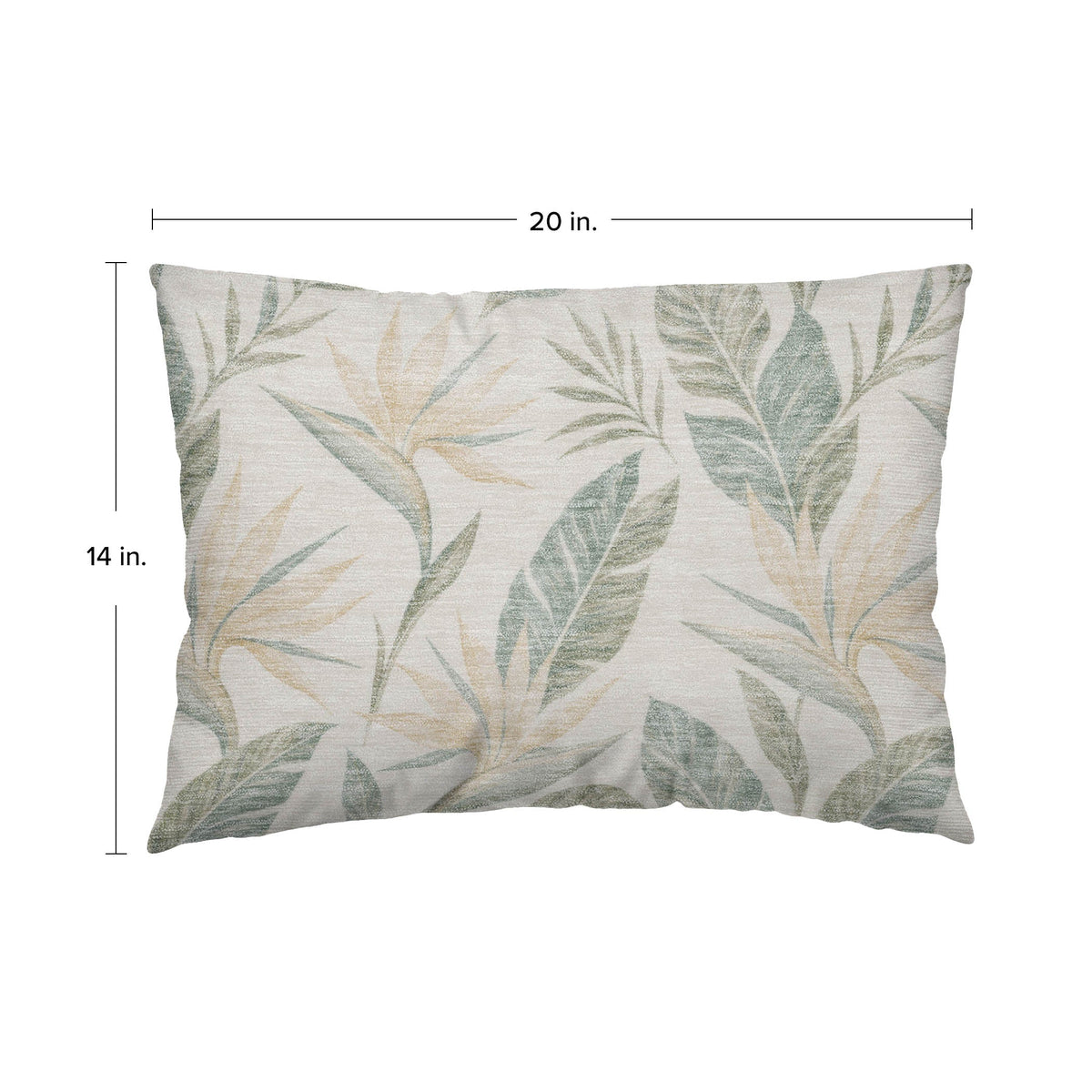 Aloha AH3 Ivory Chenille Decorative Pillow