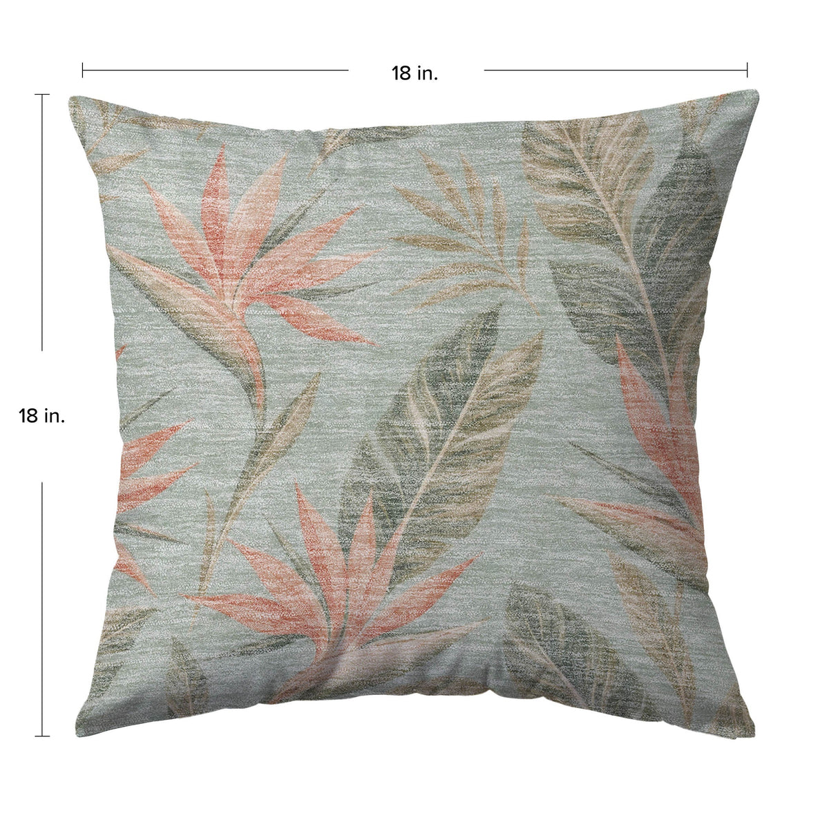 Aloha AH3 Seafoam Chenille Decorative Pillow