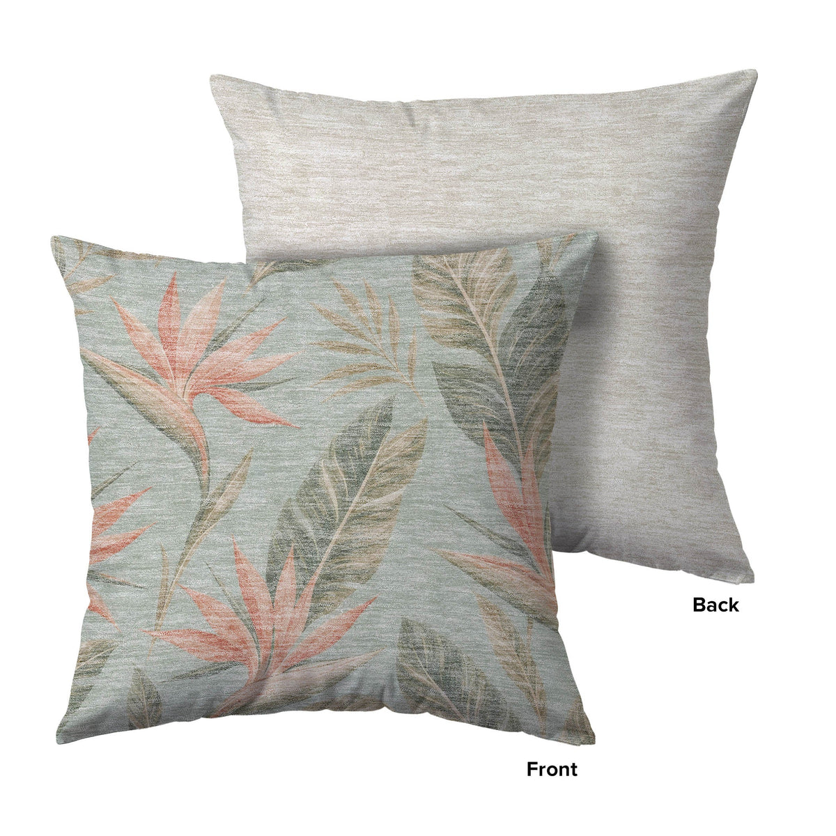 Aloha AH3 Seafoam Chenille Decorative Pillow