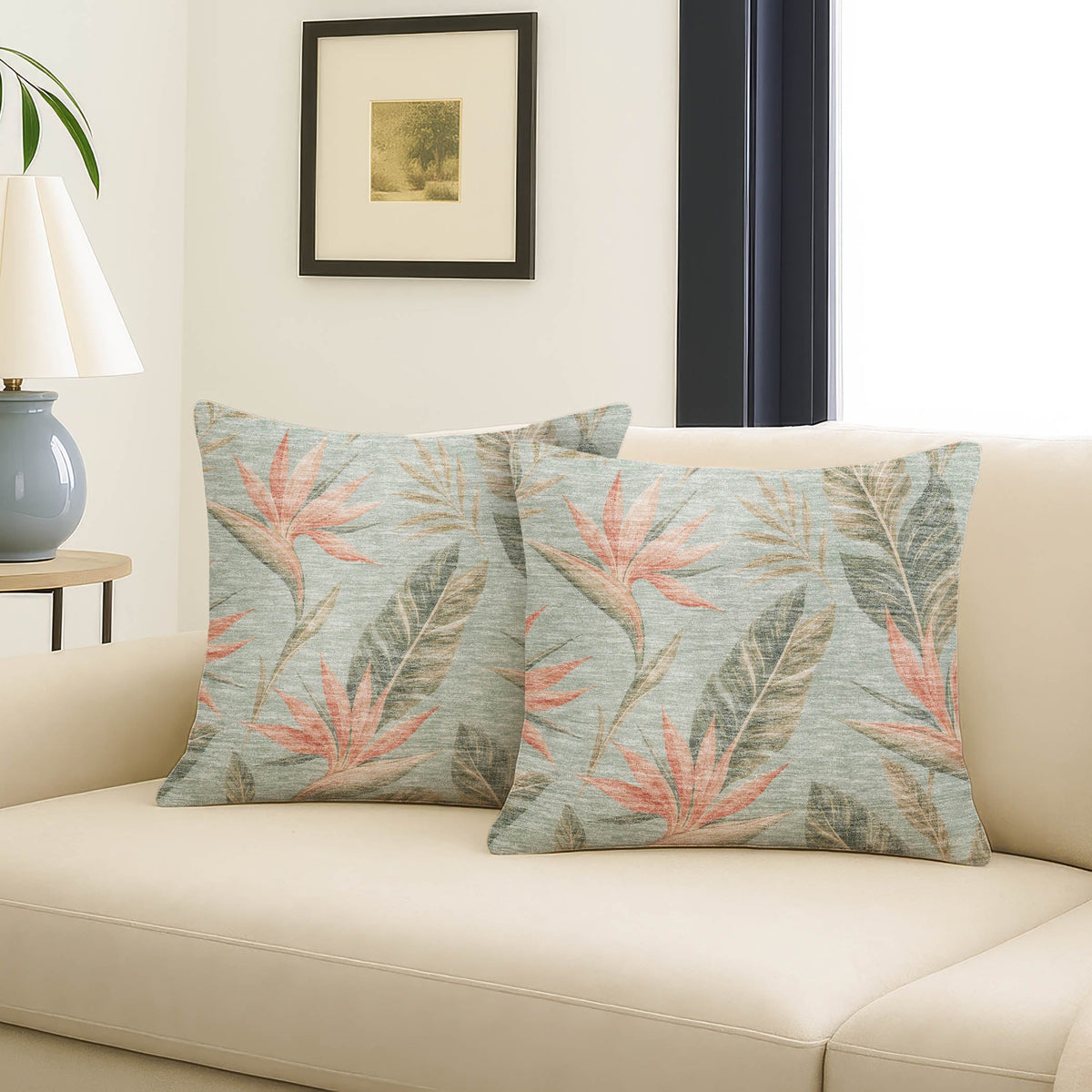 Aloha AH3 Seafoam Chenille Decorative Pillow