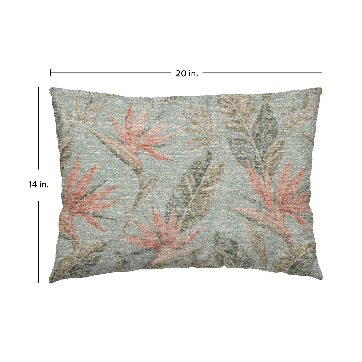 Aloha AH3 Seafoam Chenille Decorative Pillow