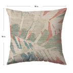 Aloha AH4 Coral Chenille Decorative Pillow