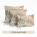 Aloha AH4 Coral Chenille Decorative Pillow