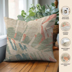 Aloha AH4 Coral Chenille Decorative Pillow