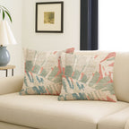 Aloha AH4 Coral Chenille Decorative Pillow