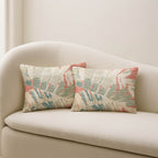 Aloha AH4 Coral Chenille Decorative Pillow