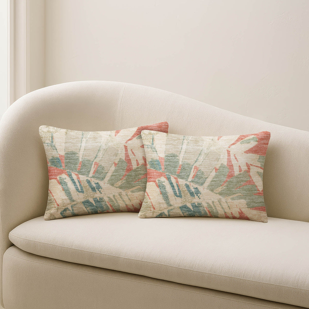 Aloha AH4 Coral Chenille Decorative Pillow
