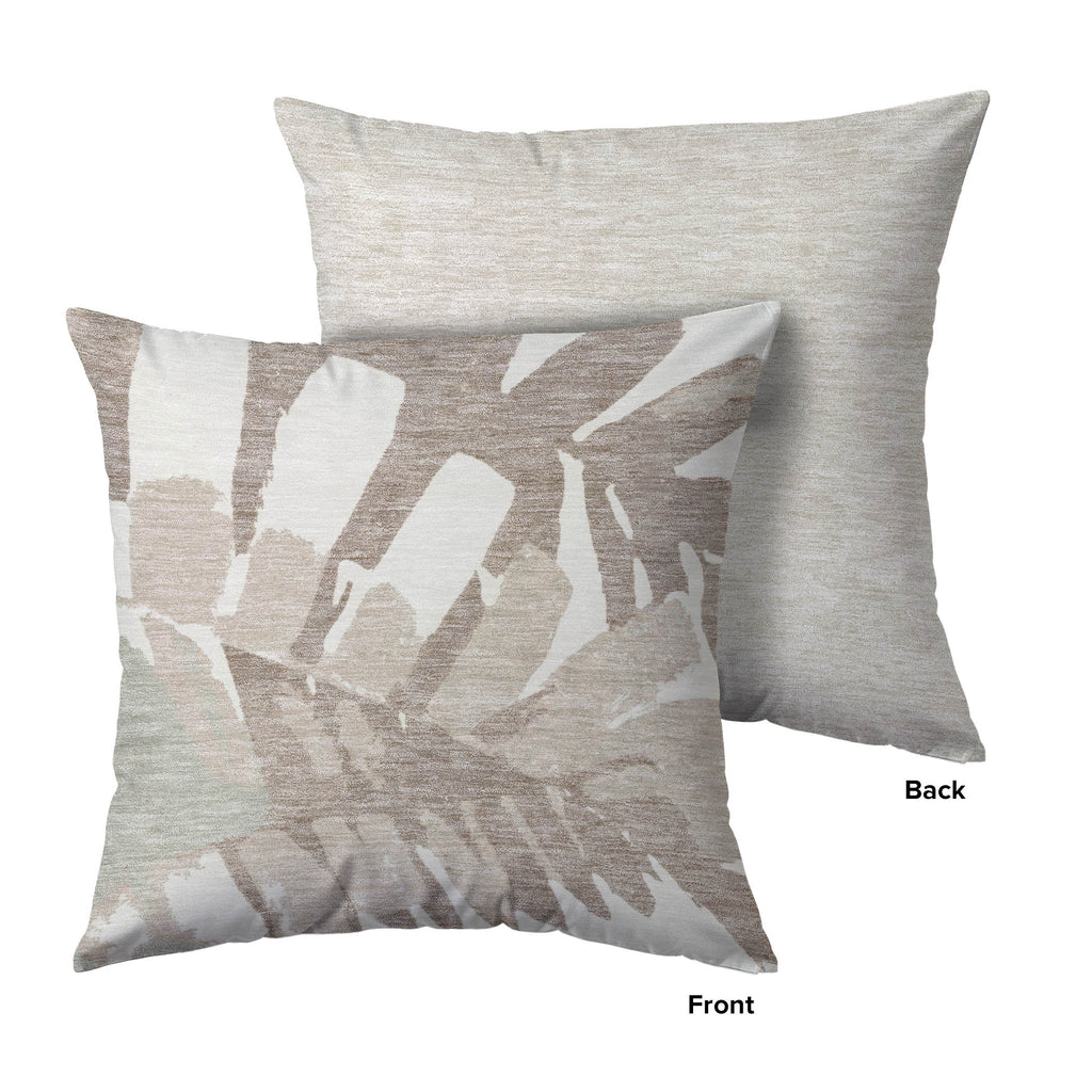 Aloha AH4 Ivory Chenille Decorative Pillow