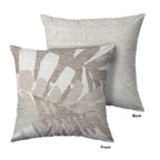 Aloha AH4 Ivory Chenille Decorative Pillow