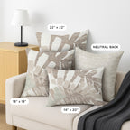 Aloha AH4 Ivory Chenille Decorative Pillow