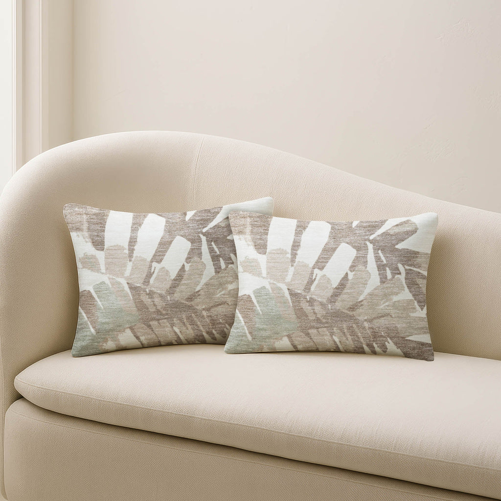 Aloha AH4 Ivory Chenille Decorative Pillow