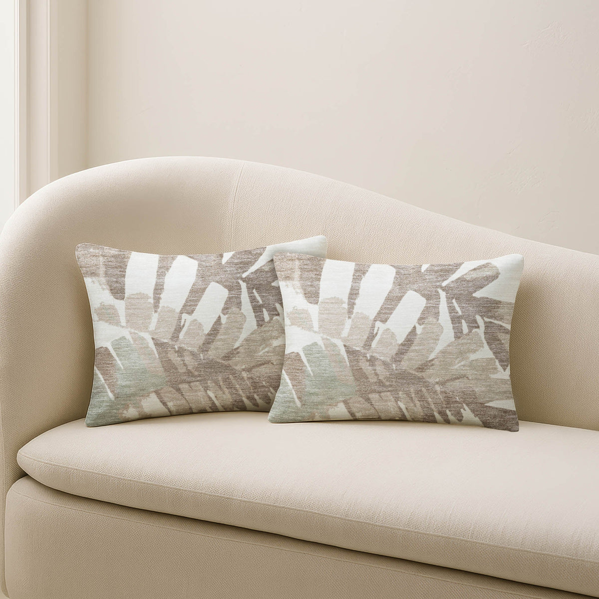 Aloha AH4 Ivory Chenille Decorative Pillow