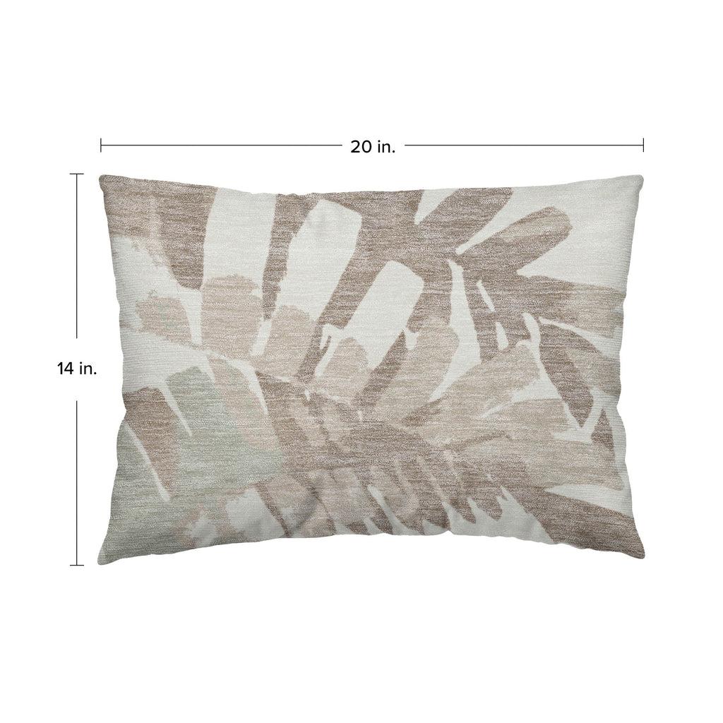 Aloha AH4 Ivory Chenille Decorative Pillow