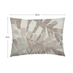 Aloha AH4 Ivory Chenille Decorative Pillow