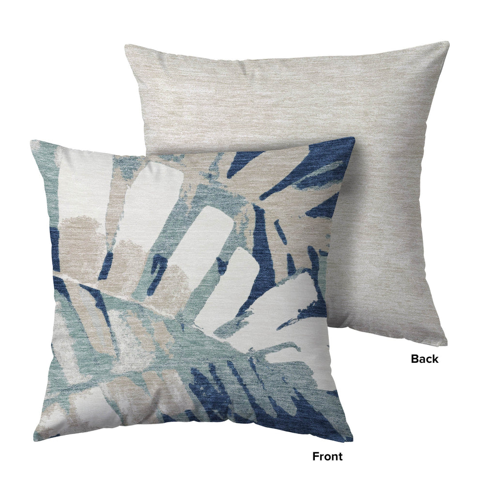 Aloha AH4 Navy Chenille Decorative Pillow