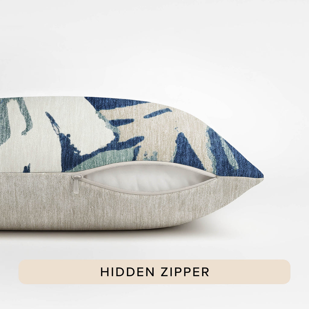 Aloha AH4 Navy Chenille Decorative Pillow