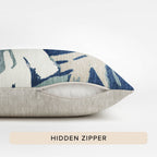 Aloha AH4 Navy Chenille Decorative Pillow