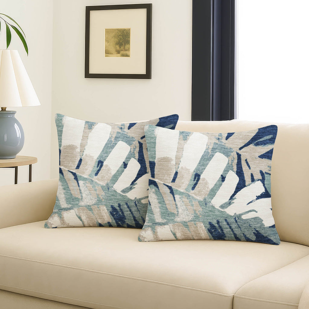 Aloha AH4 Navy Chenille Decorative Pillow