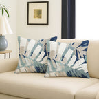 Aloha AH4 Navy Chenille Decorative Pillow